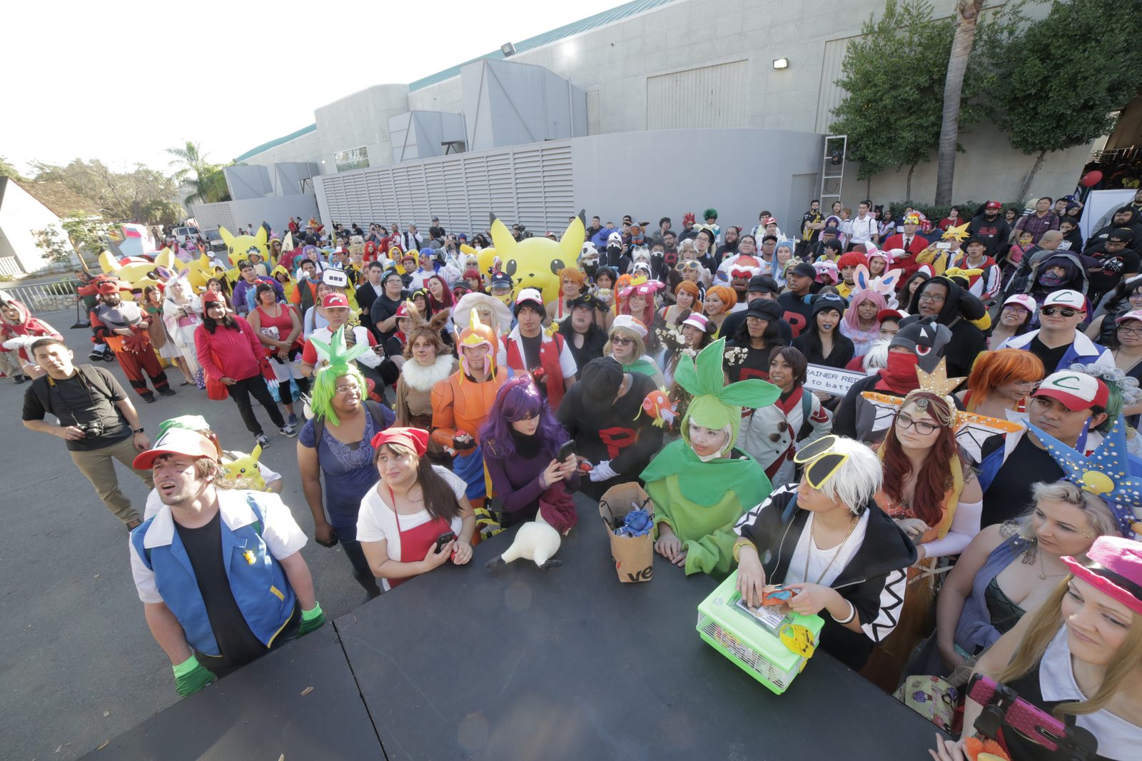 A group of cosplayers at the Expo